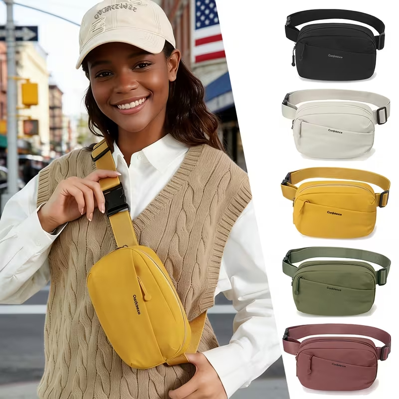 Sports Equipment Storage - กระเป๋าคาดหน้าอกแบบพกพา – กระเป๋าสะพายไหล่เดี่ยวแบบ unisex, กระเป๋าคาดเอวลำลอง, กระเป๋าใส่โทรศัพท์สำหรับเล่นกีฬากลางแจ้ง,