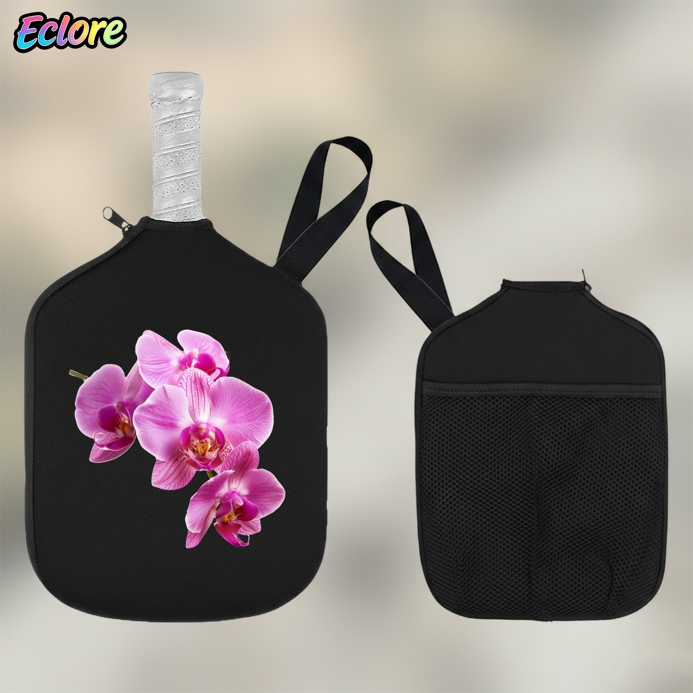Sports Equipment Storage - กระเป๋าใส่ไม้พายปิงปอง Pink Orchid - กระเป๋าเก็บอุปกรณ์กีฬาแบบมีซิปปิด เหมาะสำหรับกีฬากลางแจ้ง