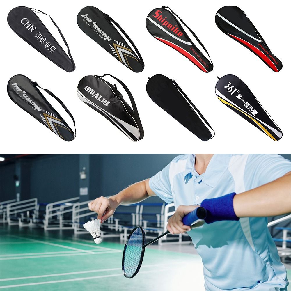 Sports Equipment For Badminton - ไม้แบดมินตันหลากสีกระเป๋าผ้ากันน้ําแบบมืออาชีพฝาครอบป้องกันอุปกรณ์กีฬาในร่มกลางแจ้งกระเป๋าแร็กเก็ต