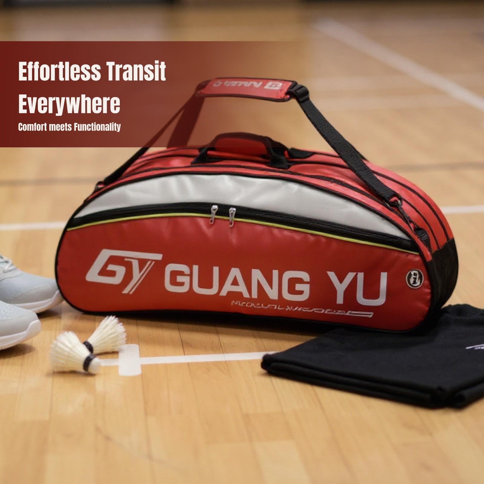 Sports Equipment For Badminton - กระเป๋าใส่ไม้เทนนิสแบดมินตันความจุขนาดใหญ่ กระเป๋าสะพายอุปกรณ์น้ำหนักเบาสำหรับยิมกลางแจ้ง ผู้ชาย ผู้หญิง